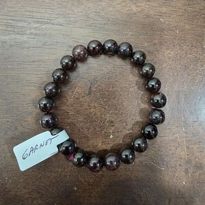 Garnet Crystal Bracelet 8 mm